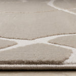 Soft Currents 7'10" x 10'6" Organic Line Design Area Rug - Beige, Cream