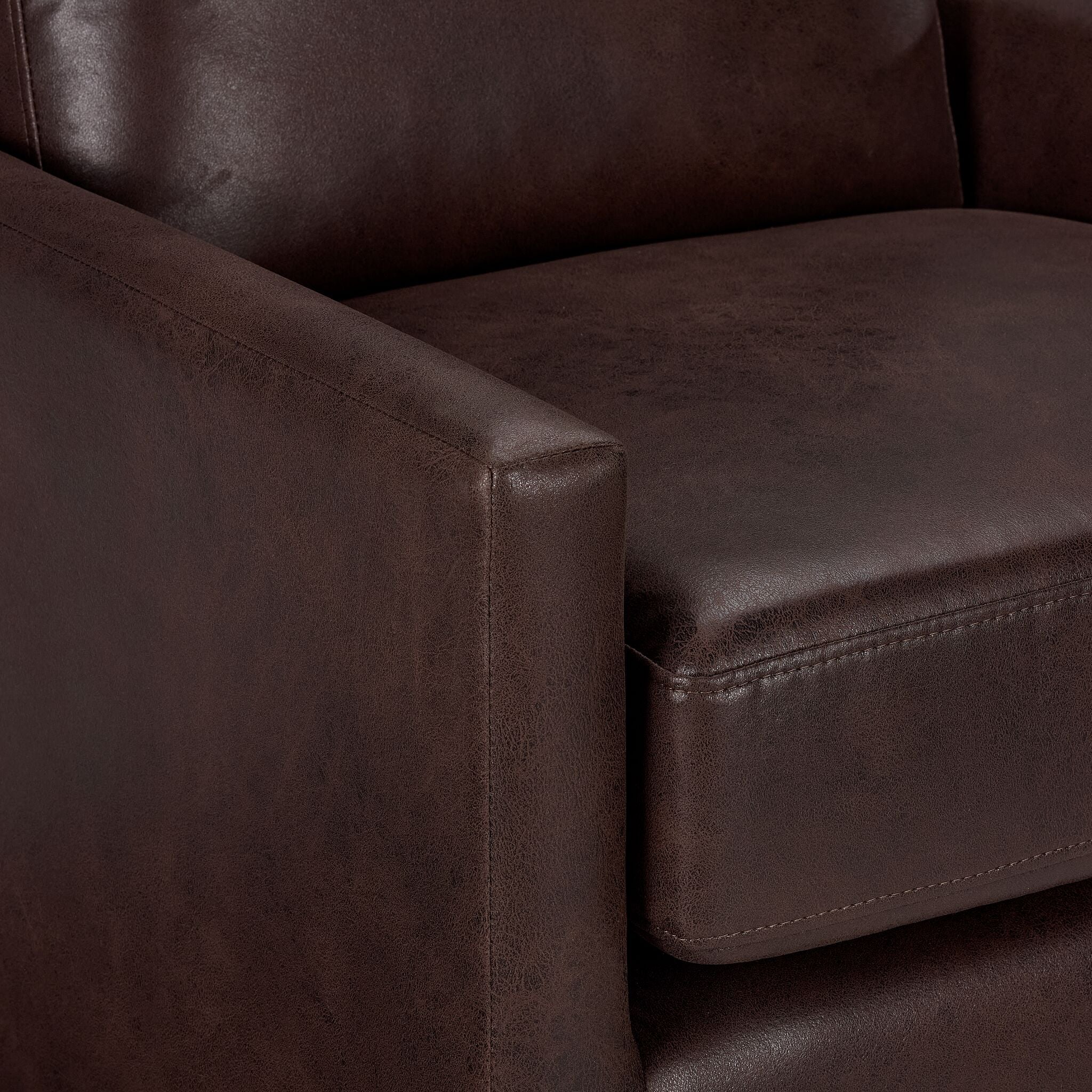 Levi Swivel Accent Chair - Brown