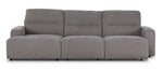 Levine Power Sliding Sofa Bed - Taupe