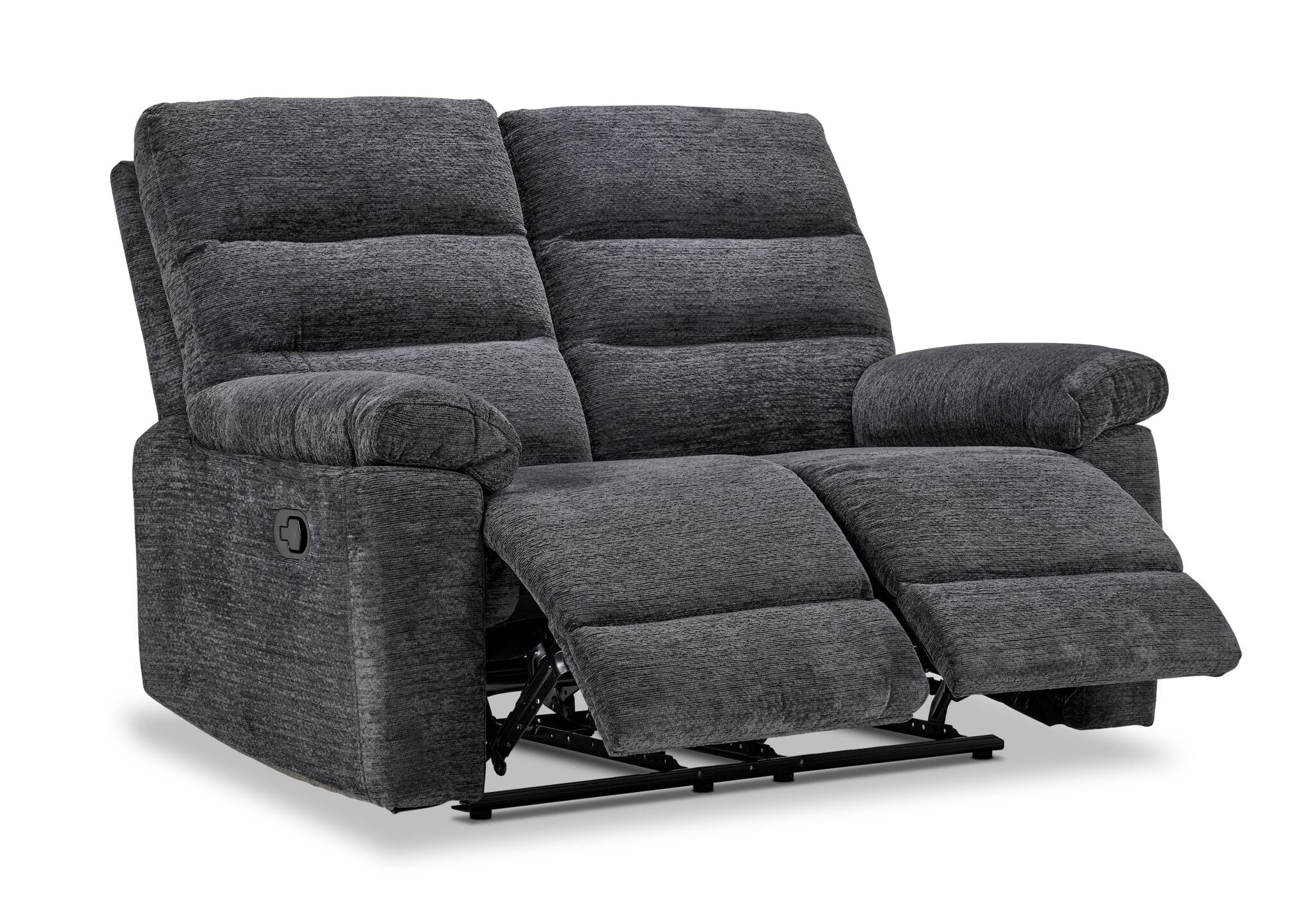 Lucie Reclining Loveseat - Charcoal