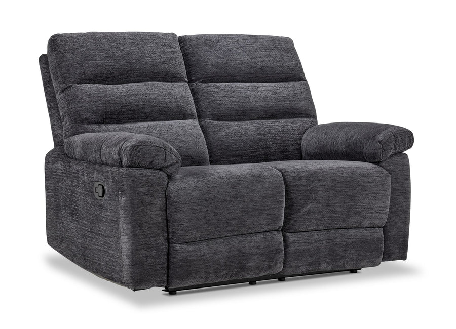 Lucie Reclining Loveseat - Charcoal