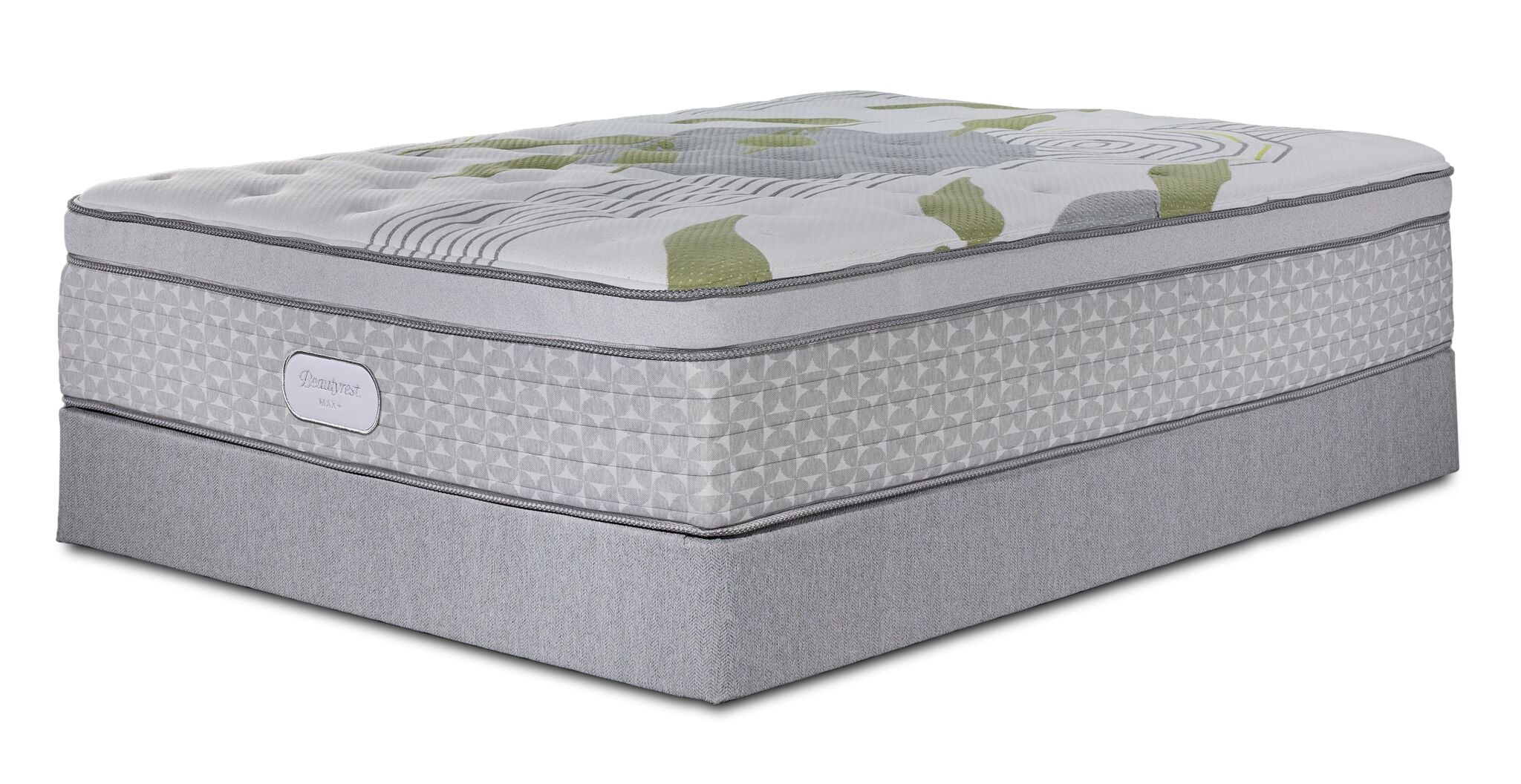 Beautyrest Max+ Lumen Euro Top Luxury Firm Twin XL Mattress and Boxspring Set