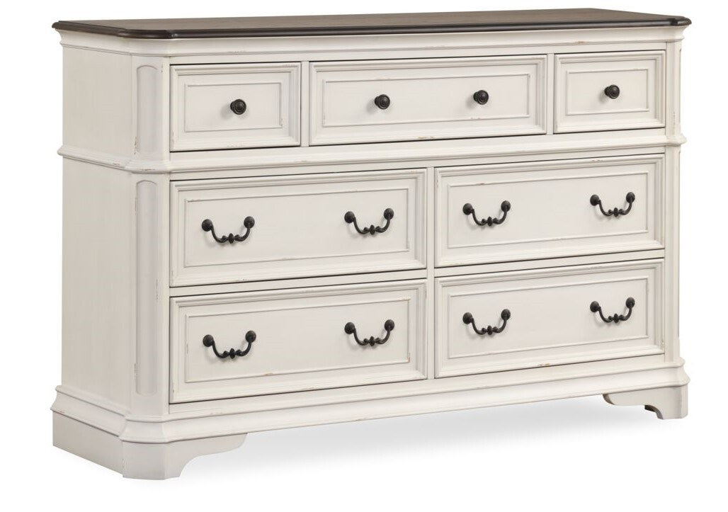 Macey 7 Drawer Dresser - White