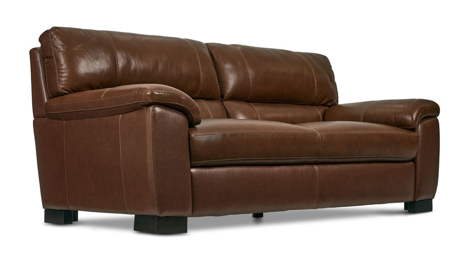 Maddox Leather Sofa - Cognac
