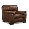 Maddox Fauteuil en cuir - cognac