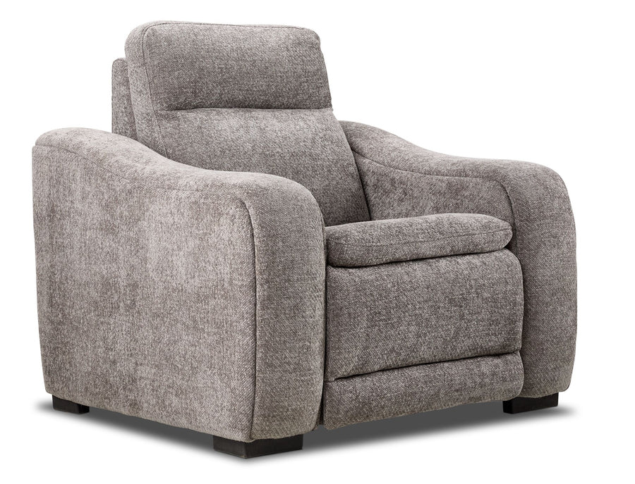 Madison Dual Power Recliner - Brown