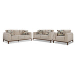 Madrid Sofa, Loveseat and Chair Set - Beige