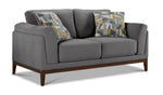 Madrid Sofa and Loveseat Set - Grey