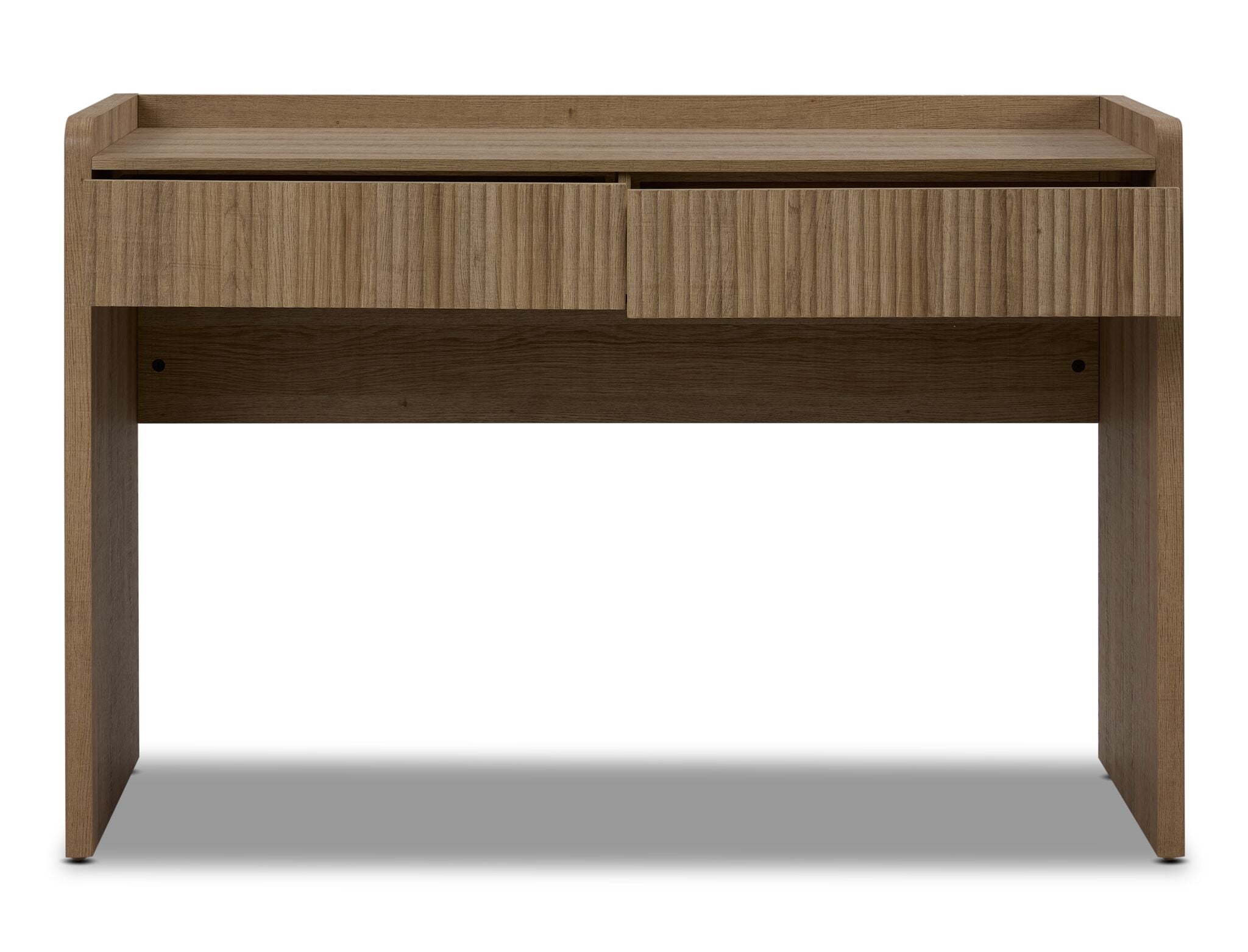 Malina Fluted Desk - Light Natural Oak