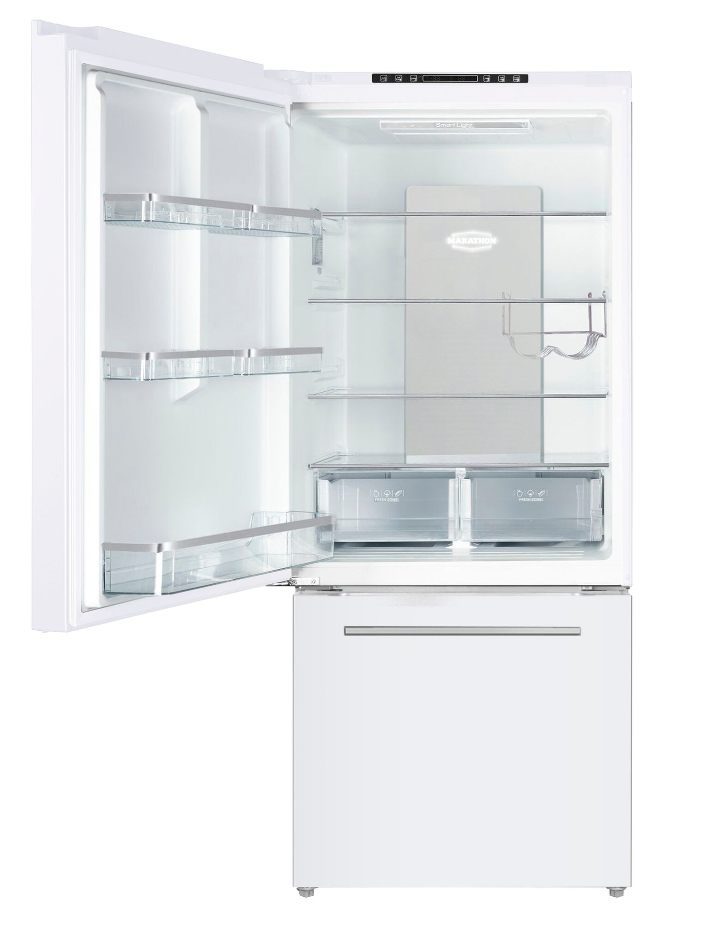 Marathon White Bottom Mount Frost Free Refrigerator (18 Cu.Ft.) - MFF179WBM-LH