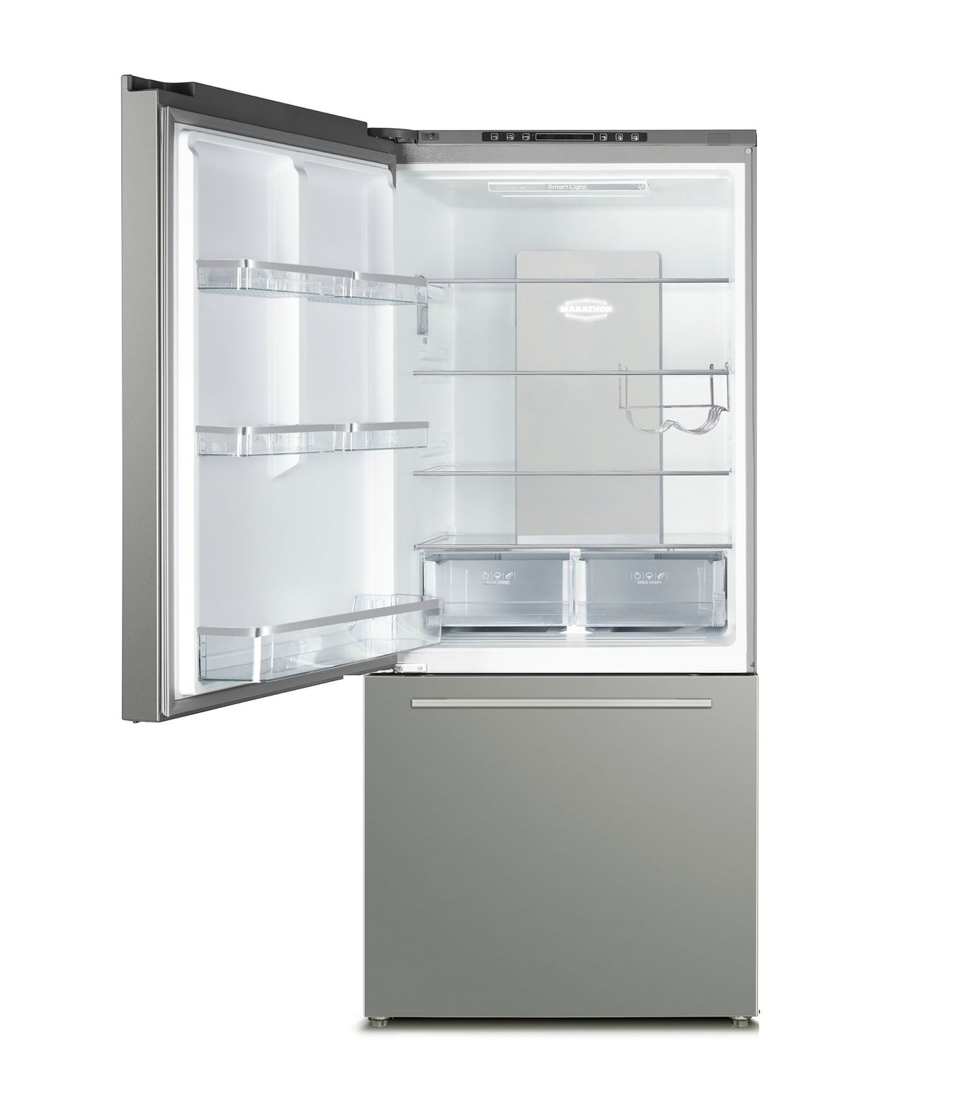 Marathon Stainless Steel Bottom Mount Refrigerator (18 Cu.Ft.) - MFF179SSBM-LH