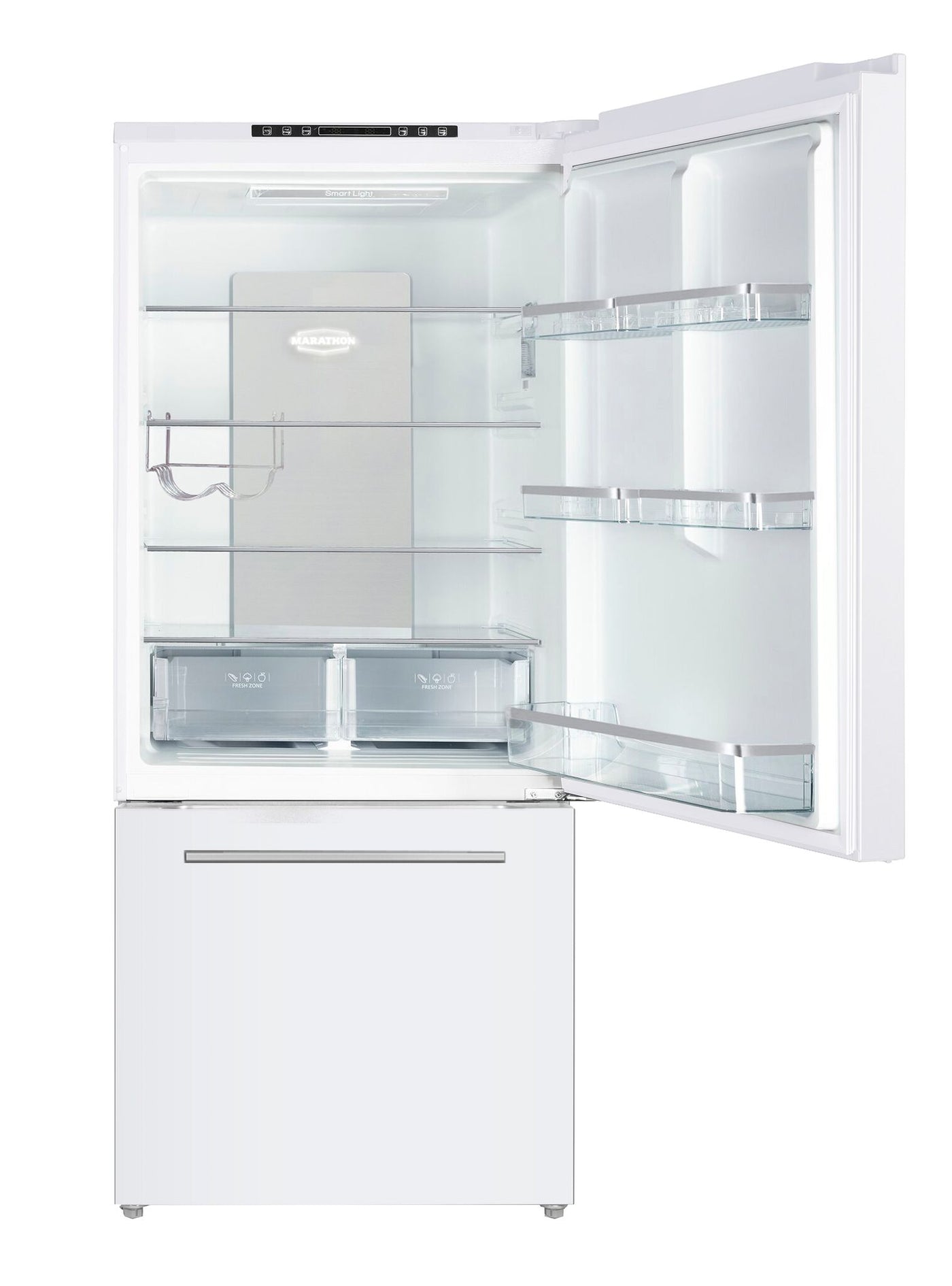 Marathon White Bottom Mount Frost Free Refrigerator (18 Cu.Ft.) - MFF179WBM-RH