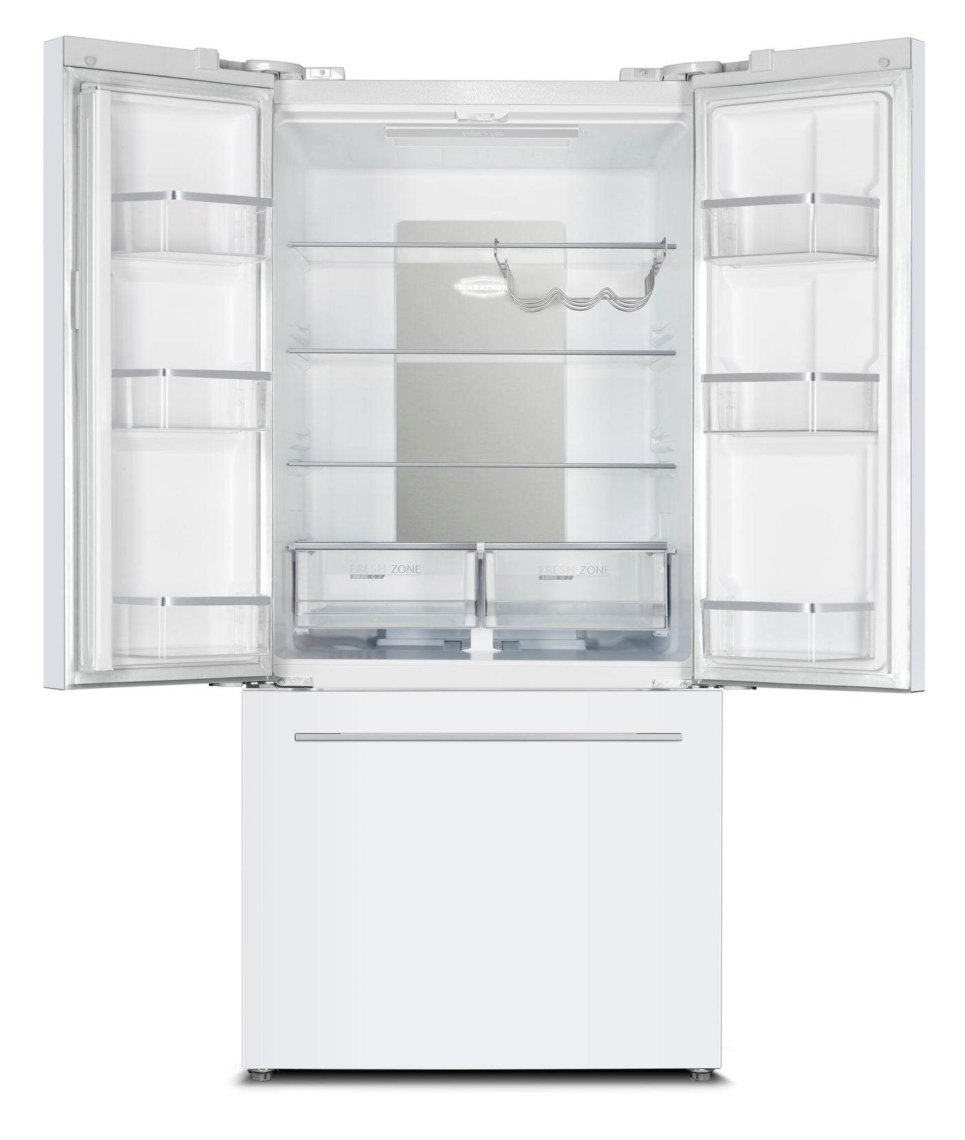 Marathon White French Door Frost Free Refrigerator (20.8 Cu.Ft.) - MFF208WFD