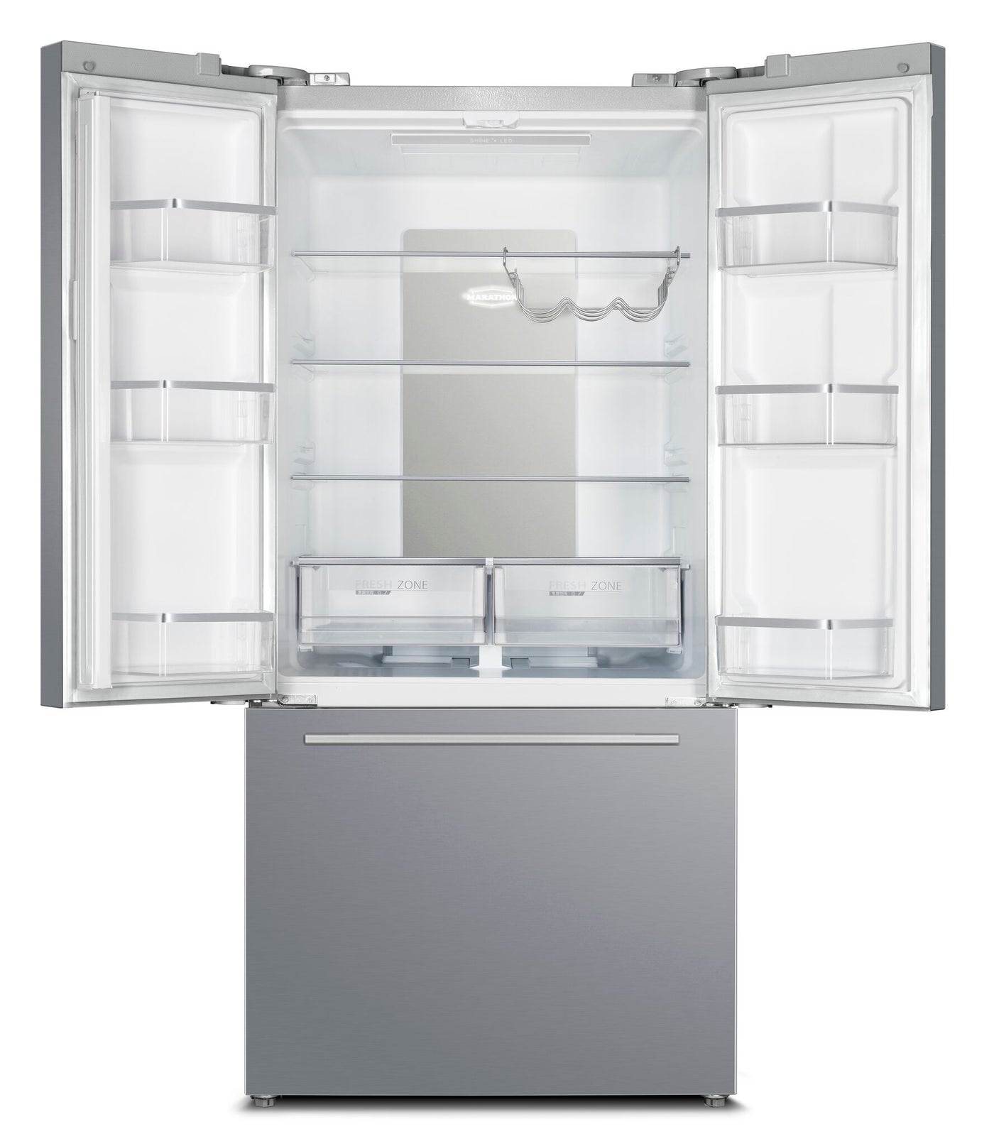 Marathon Stainless Steel French Door Frost Free Refrigerator (20.8 Cu.Ft.) - MFF208SSFD