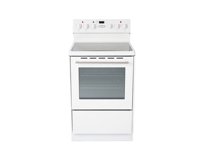 Marathon Cuisinière électrique 2,7 pi³ dessus vitrocéramique Schott Ceran® blanc MER245W-1