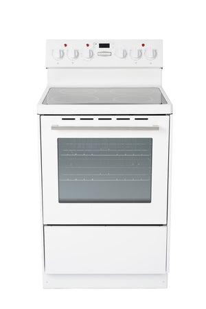 Marathon Cuisinière électrique 2,7 pi³ dessus vitrocéramique Schott Ceran® blanc MER245W-1