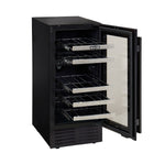 Marathon Black Steel Dual Zone Wine Cooler - MWC28-DBLS