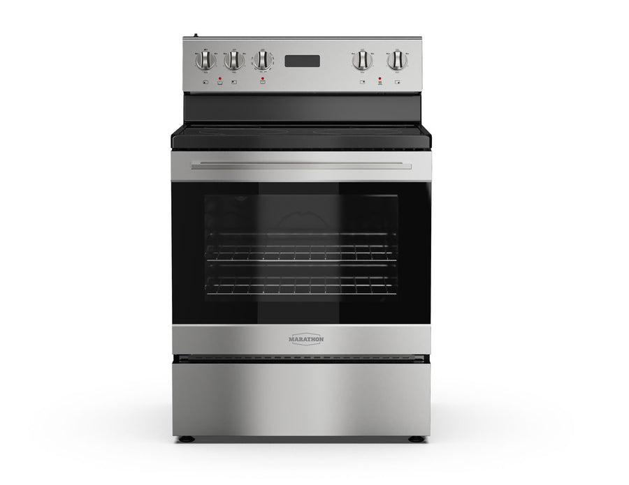 Marathon 30" Stainless Steel Smooth Top Electric Range - MER3070SS