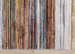 Sunset Glow 5'3" x 7'10" Striped Plush Area Rug