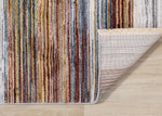 Sunset Glow 5'3" x 7'10" Striped Plush Area Rug