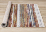 Sunset Glow 7'10" x 10'2" Striped Plush Area Rug