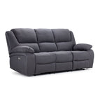 Marlow Reclining Sofa, Loveseat and Chair Set - Charcoal