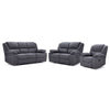 Marlow Ens. Sofa, causeuse et fauteuil inclinables - anthracite