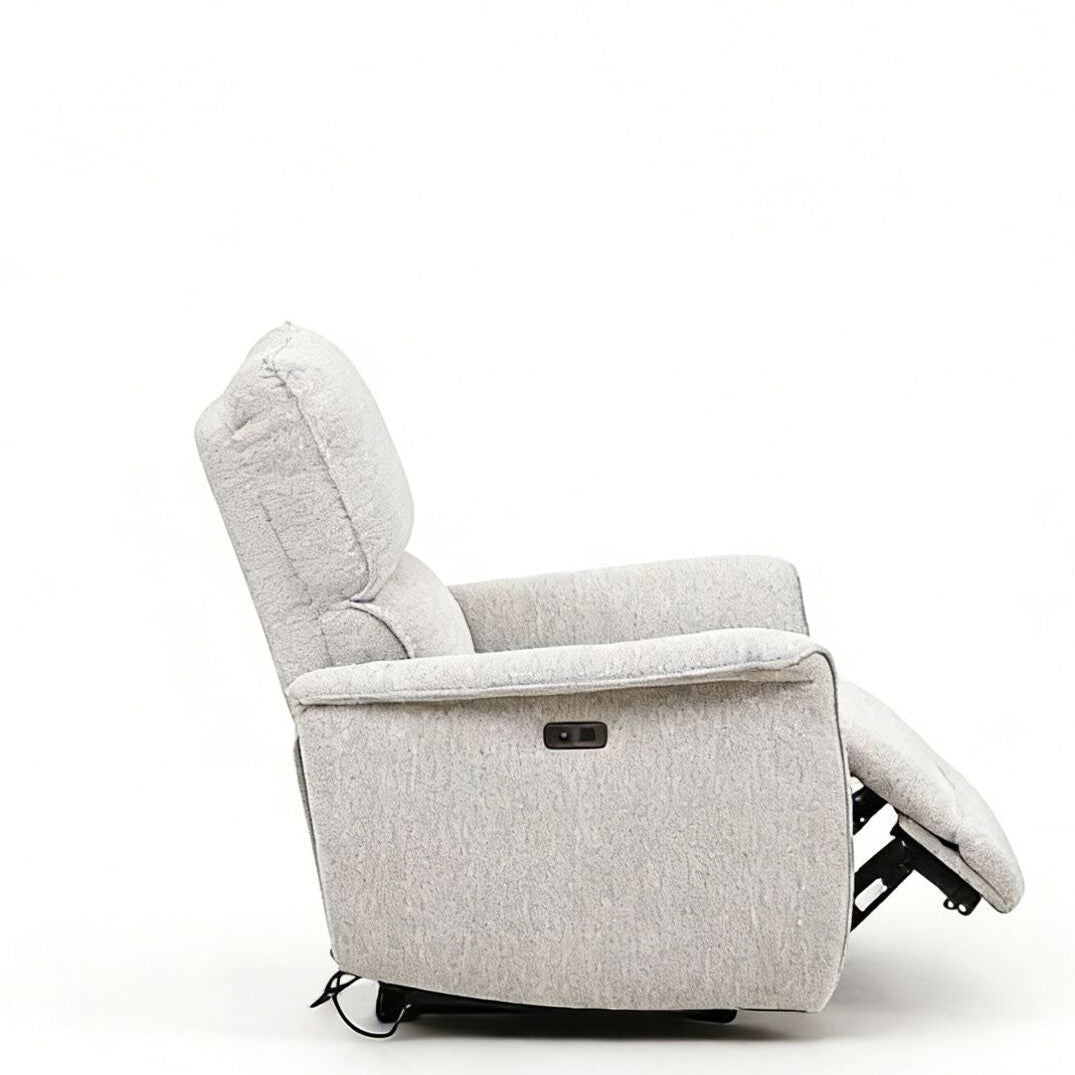 Marseille Power Recliner - Light Grey