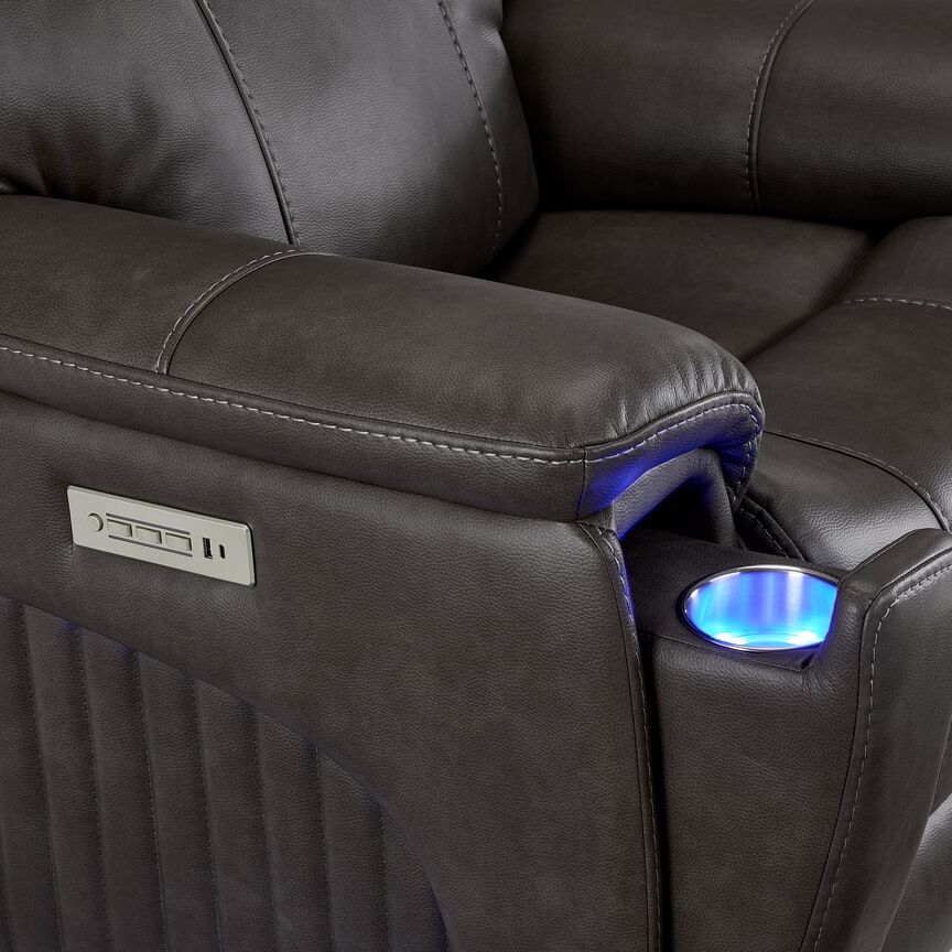 Matrix Triple Power Recliner - Smoke