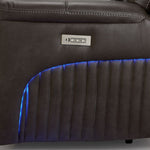 Matrix Triple Power Reclining Sofa, Loveseat and Chair Set - Smoke