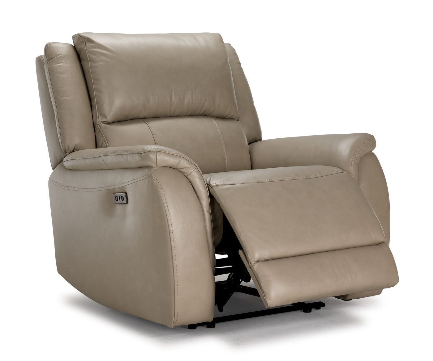 Maxton Leather Power Recliner - Taupe