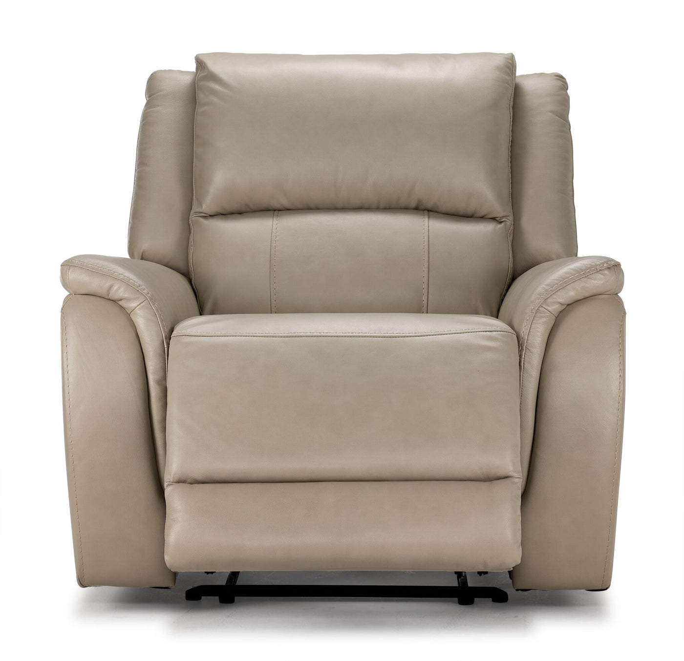 Maxton Leather Power Recliner - Taupe