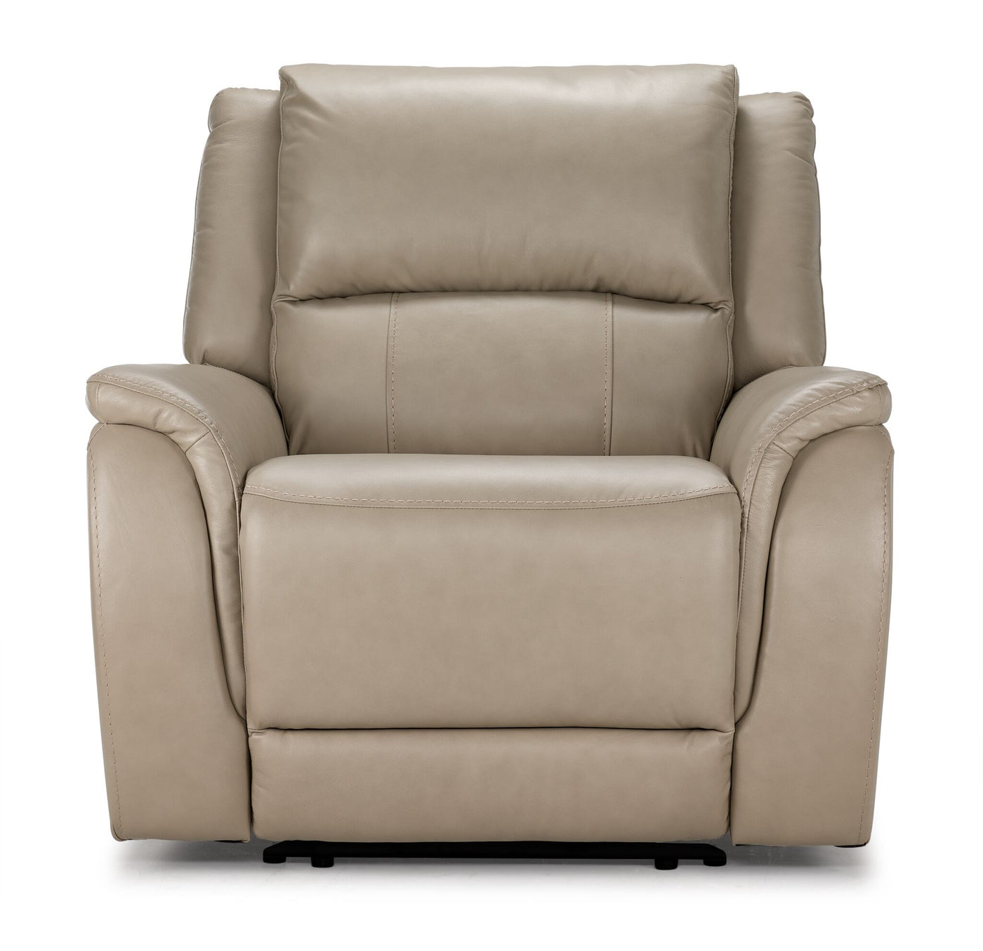 Maxton Leather Power Recliner - Taupe