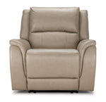Maxton Leather Power Recliner - Taupe