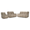 Maxton Ens. Sofa, causeuse et fauteuil inclinables électriques – taupe