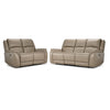 Maxton Ens. Sofa et causeuse inclinables électriques – taupe