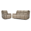 Maxton Ens. Sofa et fauteuil inclinables électriques – taupe