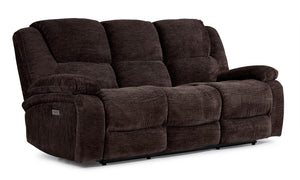 Maxwell Sofa inclinable électrique - brun