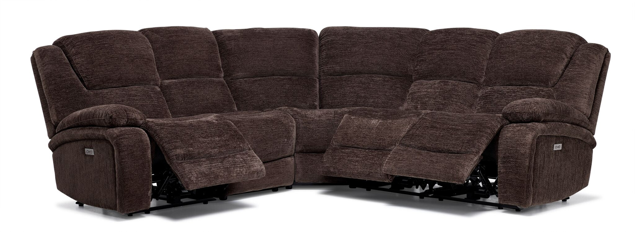 Maxwell 5-Piece Power Reclining Sectional - Brown