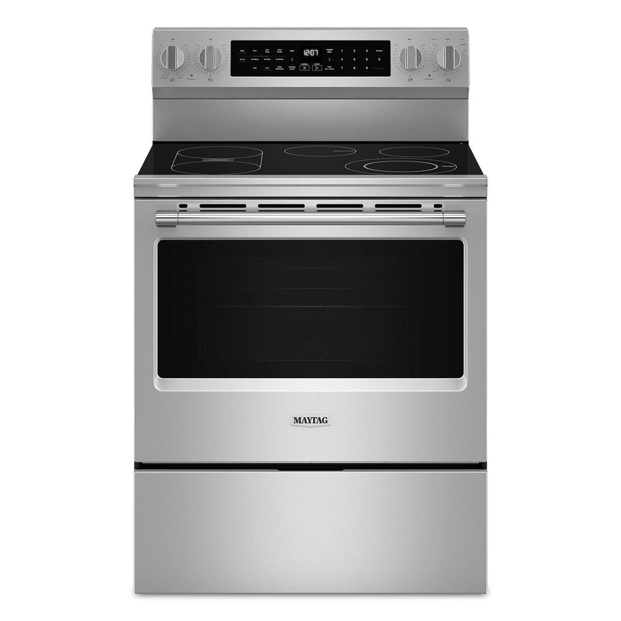 Maytag Fingerprint Resistant Stainless Steel Freestanding Electric Convection Range (5.3 Cu.Ft.) - YMFES8030RZ