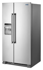 Maytag 36" 24.5 Cu. Ft. Fingerprint Resistant Stainless Steel Side-by-Side Refrigerator - MSS25C4MGZ
