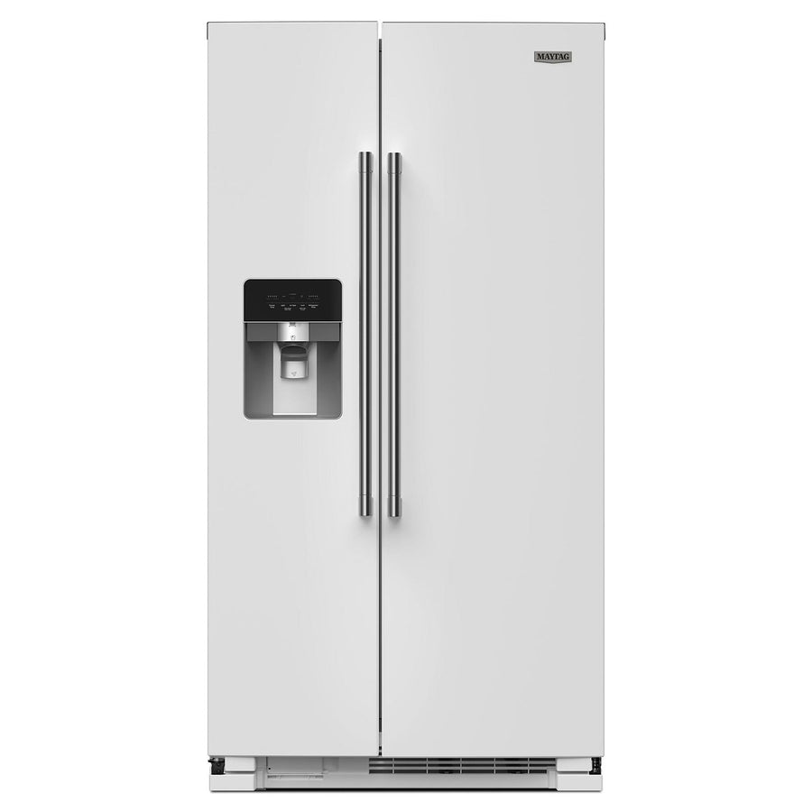 Maytag 35.5" 24.5 Cu. Ft. White Side-by-Side Refrigerator - MRSF4036PW