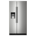 Maytag 35.5" 24.5 Cu. Ft. Fingerprint Resistant Stainless Steel Side-by-Side Refrigerator - MRSF4036PZ