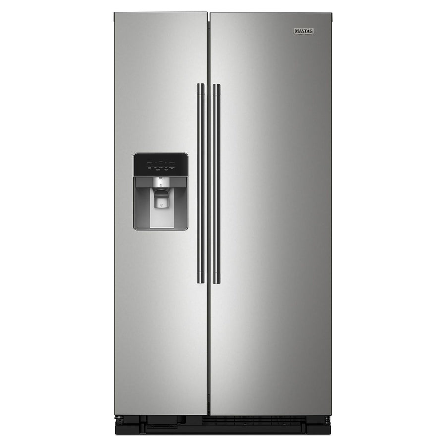 Maytag 35.5" 24.5 Cu. Ft. Fingerprint Resistant Stainless Steel Side-by-Side Refrigerator - MRSF4036PZ