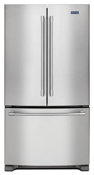 Maytag Réfrigérateur 22,1 pi³ portes à 2 battants 33 po acier inoxydable résistant aux traces de doigts MRFF5033PZ