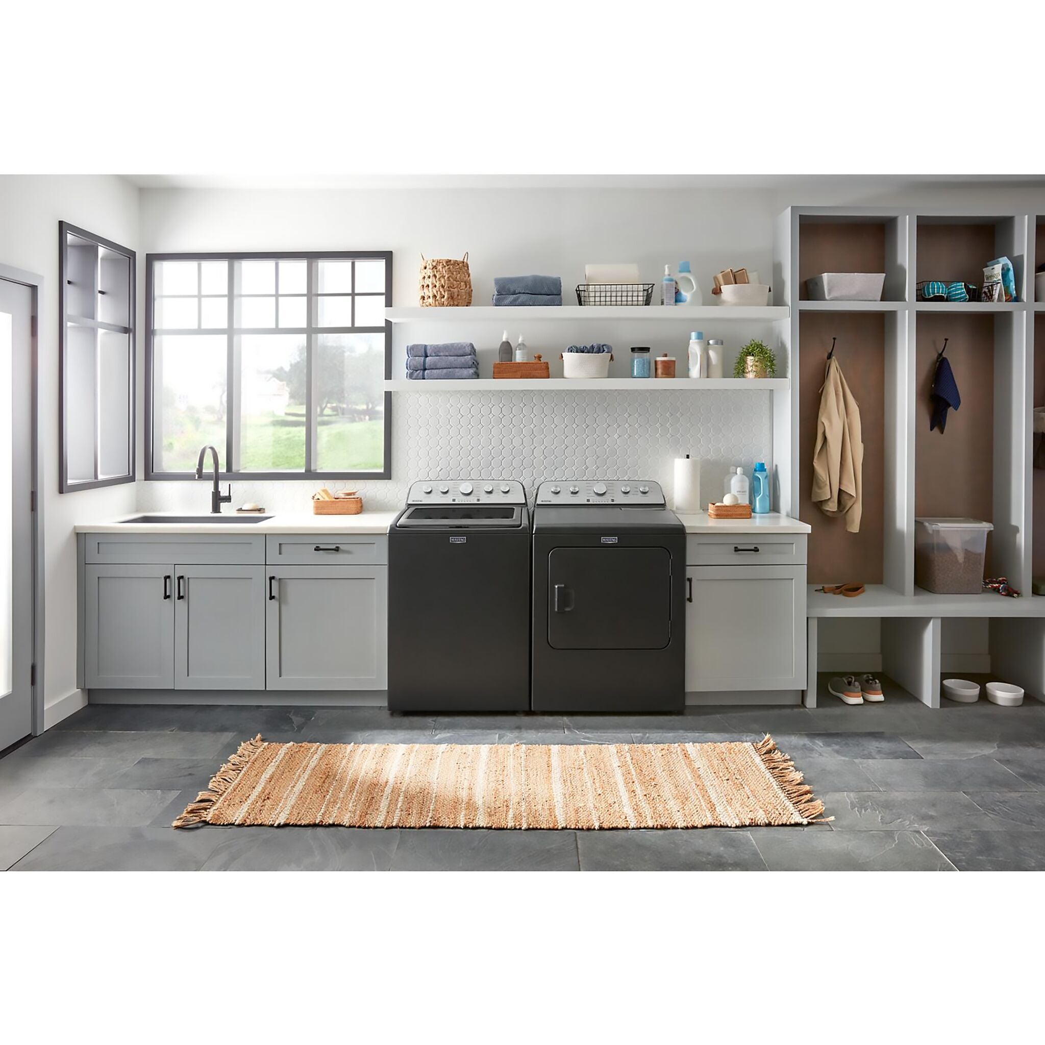 Maytag Volcano Black Electric Dryer (7.00 Cu Ft) - YMED5430PBK