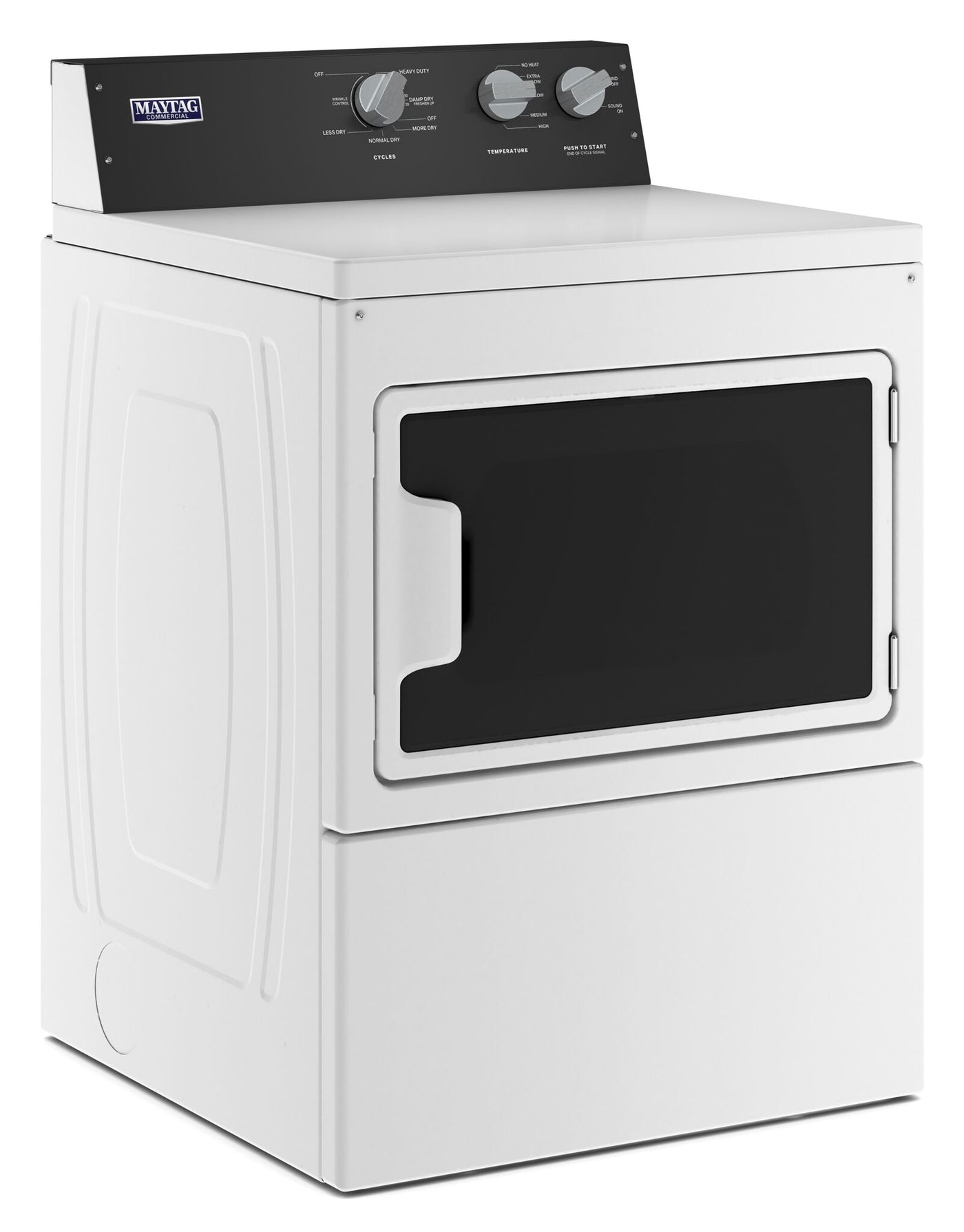 Maytag White Gas Commercial-Grade Residential Dryer (7.40 Cu Ft) - MGDP586KW