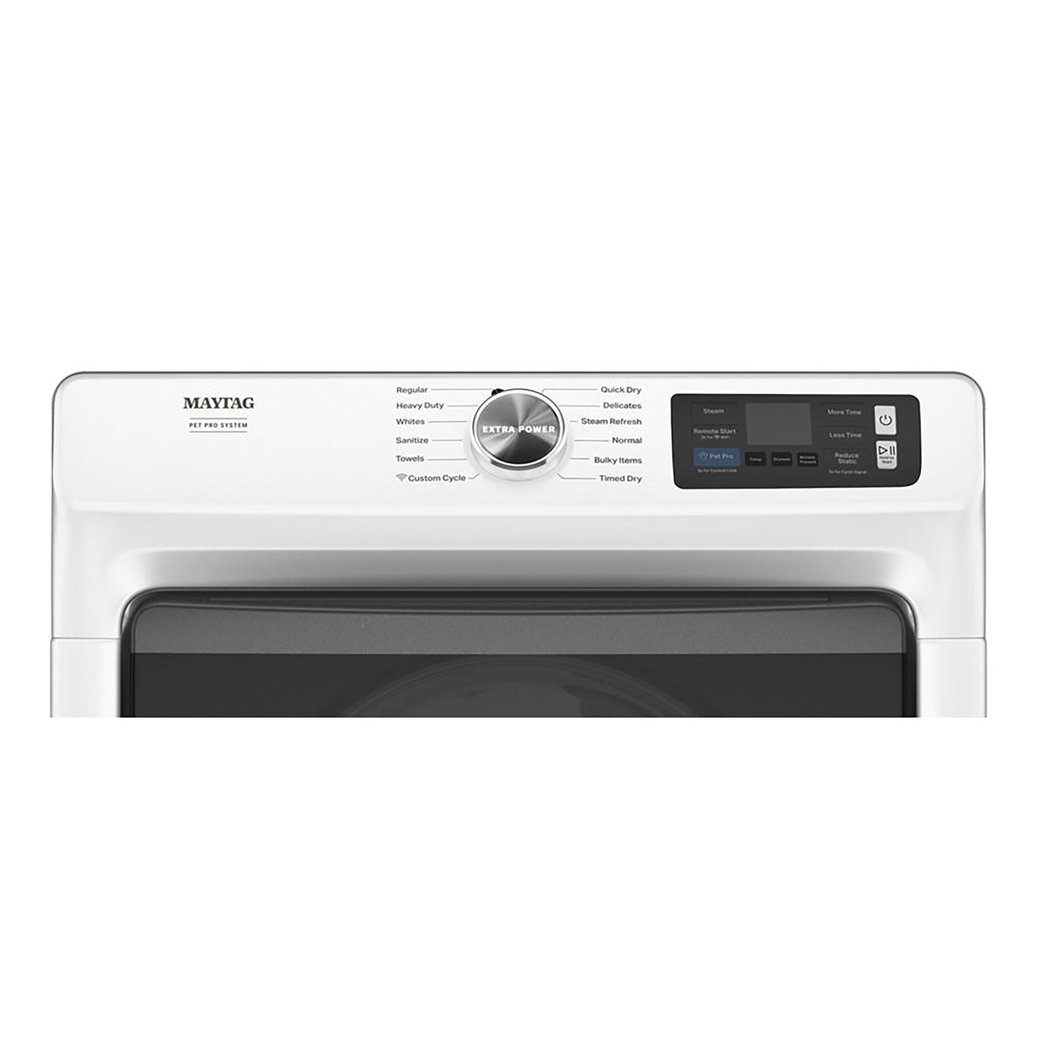 Maytag White Electric Dryer with Pet Pro (7.4 Cu.Ft.) - YMED7020RW