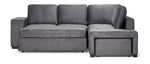 Meadow 3-Piece Sectional with Left-Facing Pop-Up Bed - Grey