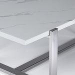 Memphis 48" Coffee Table - White